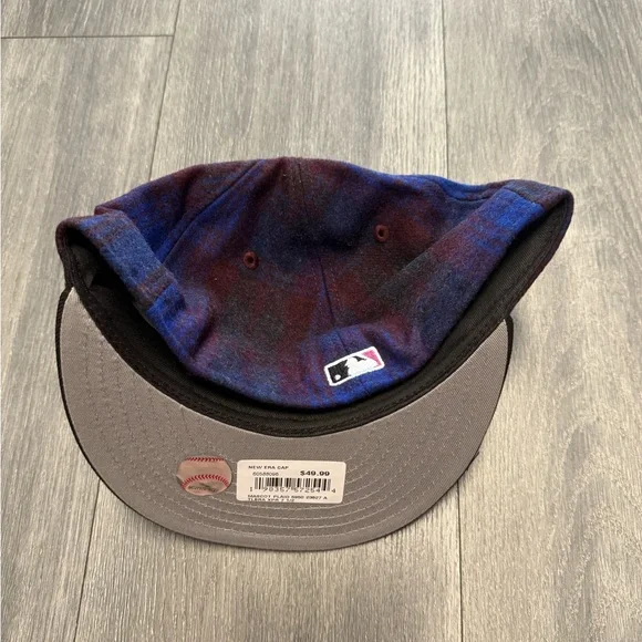 Men’s NEW ERA ATLANTA BRAVES MASCOT 59FIFTY HAT SIZE 7 1/2 Flannel New - Picture 4 of 5